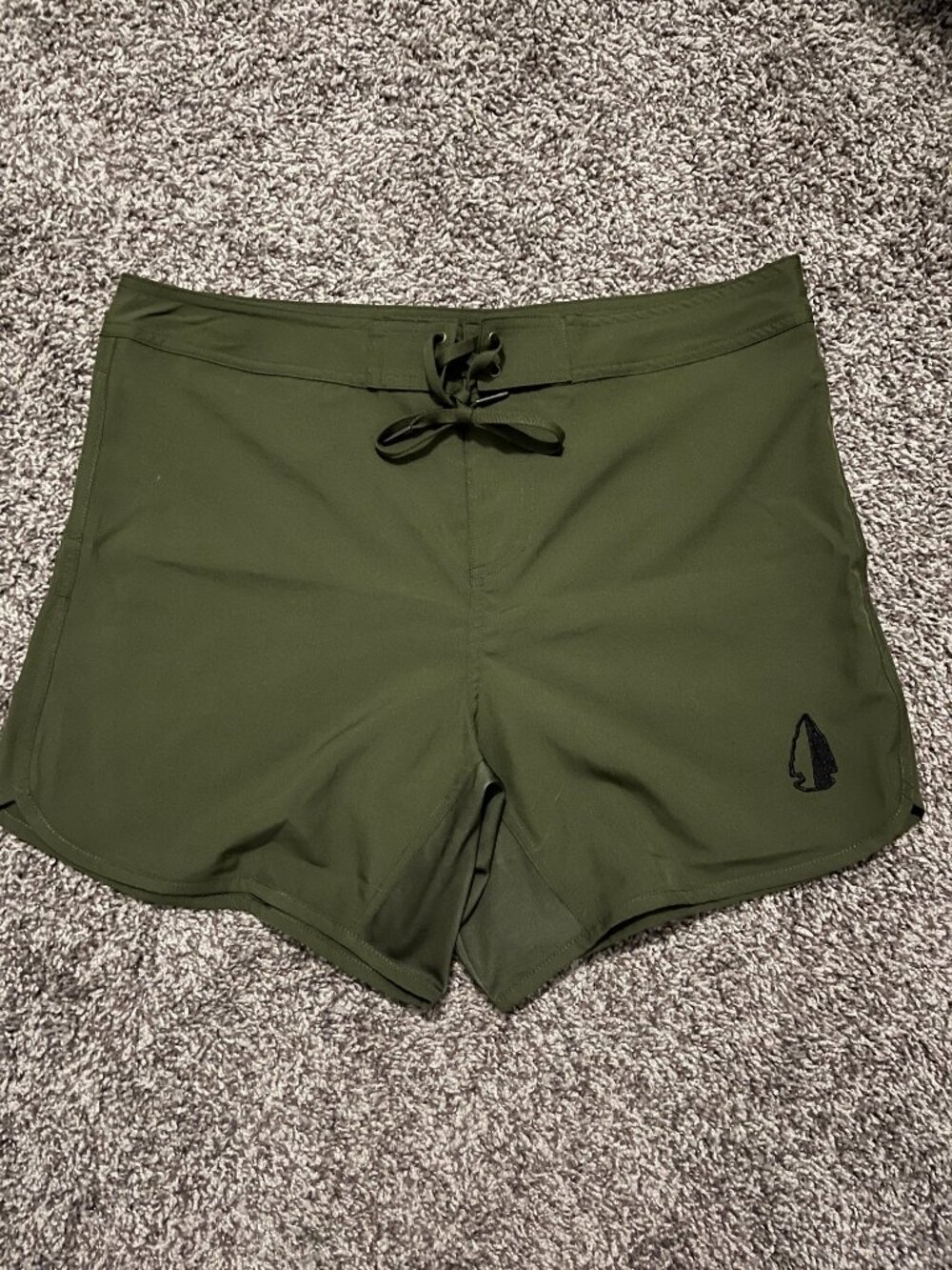 Men's Tachuntfish Board Shorts, Army Green, Medium